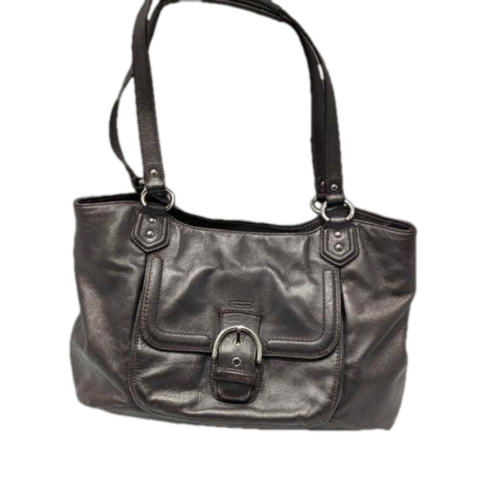 Coach Vintage Campbell Leather Belle Carryall Purse Shoulder Bag - Picture 2 of 15